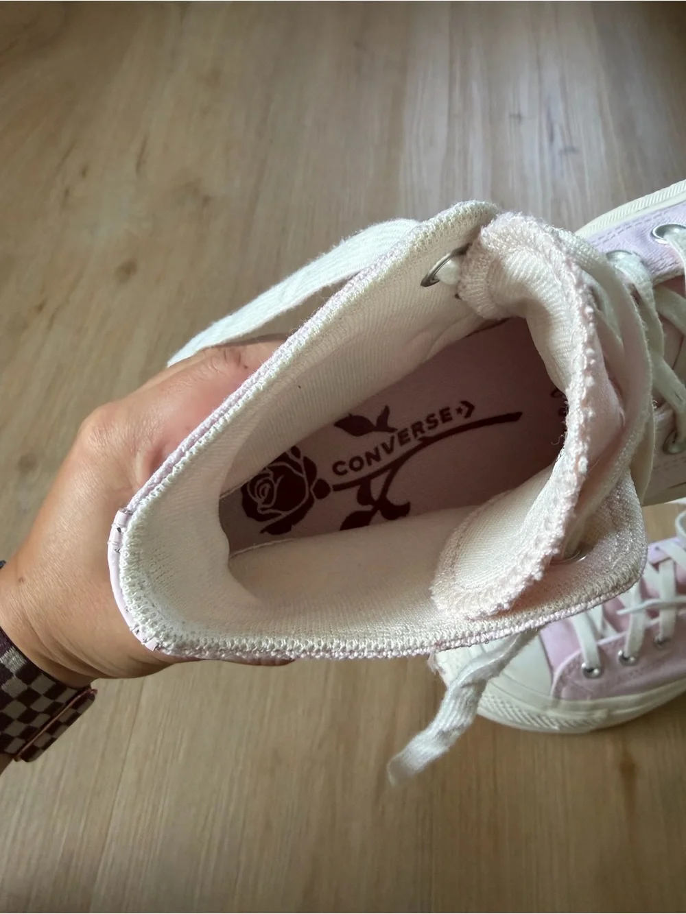 Converse Pink High-Top Canvas Sneakers